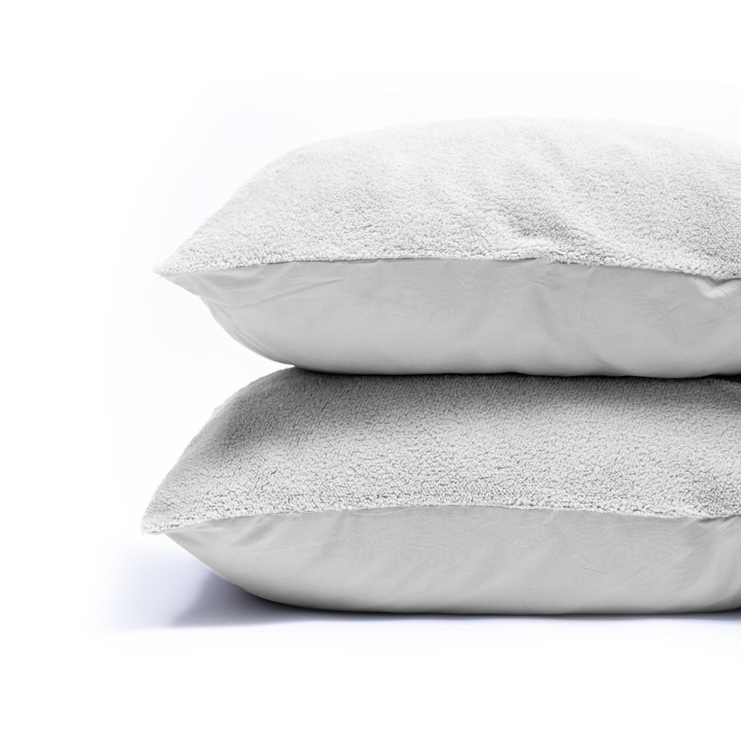 Zelesta Teddy Pillowcase Set Of 2 - Grey