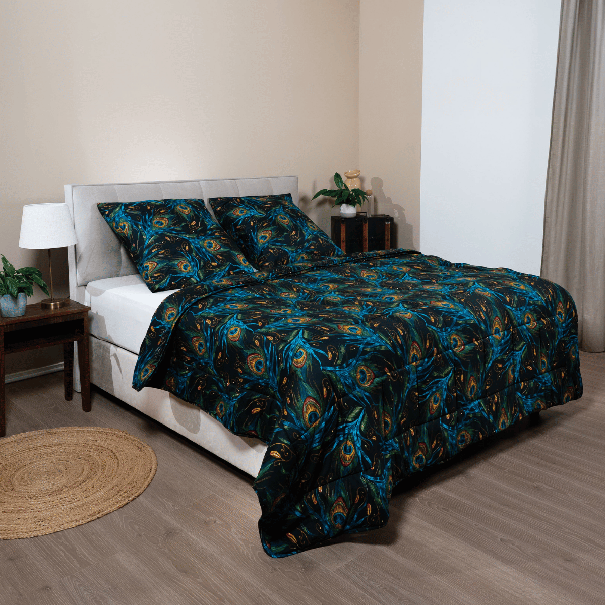 Zelesta Comfort Design 4-Season Duvet - Peacock Feathers image