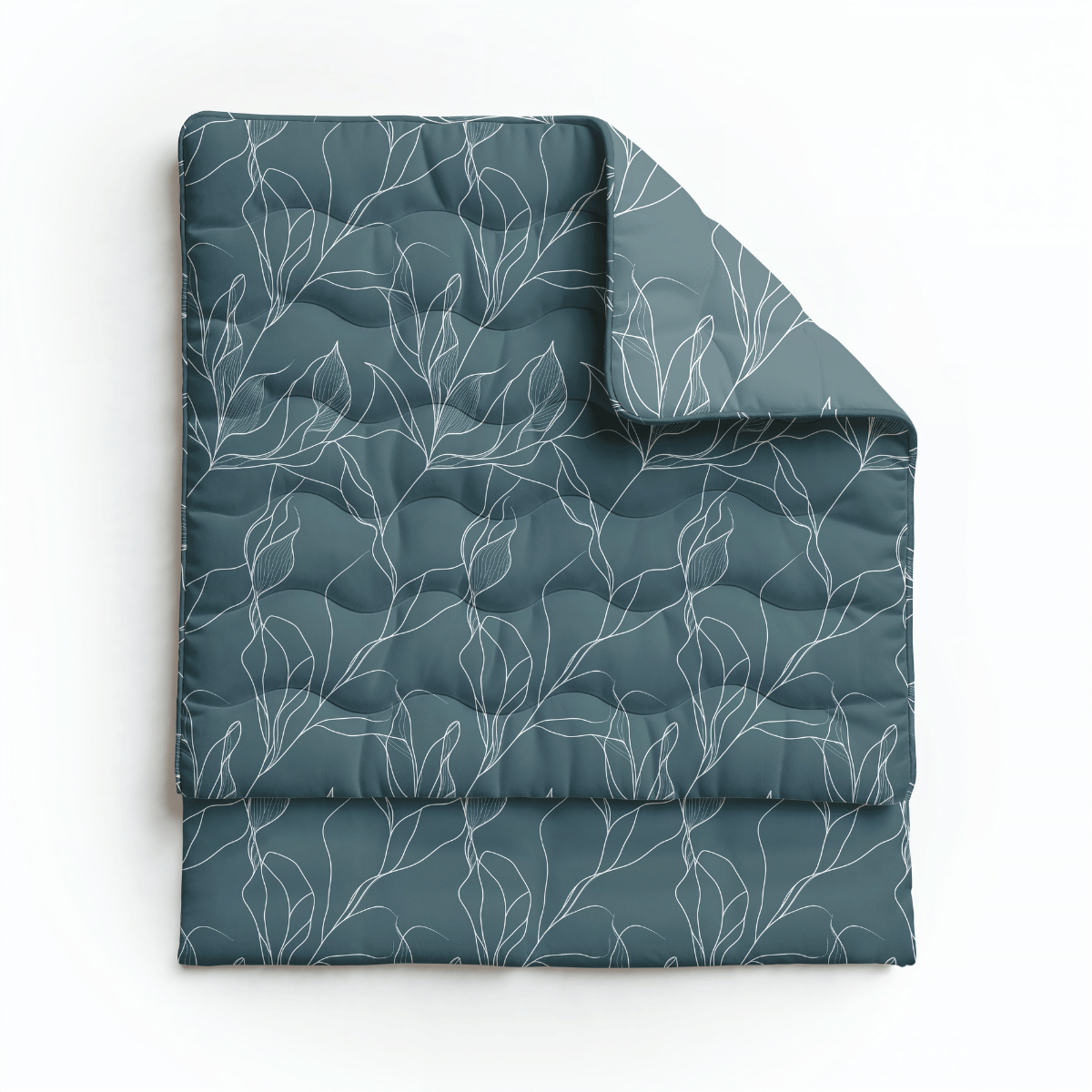 Zelesta Pure Design Cotton Duvet - White Leaves