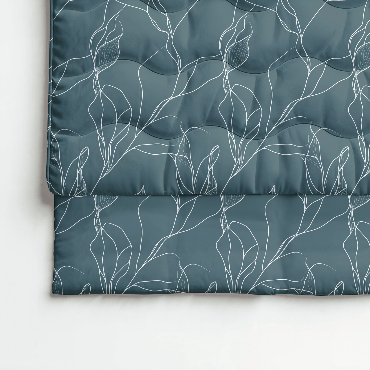 Zelesta Pure Design Cotton Duvet - White Leaves