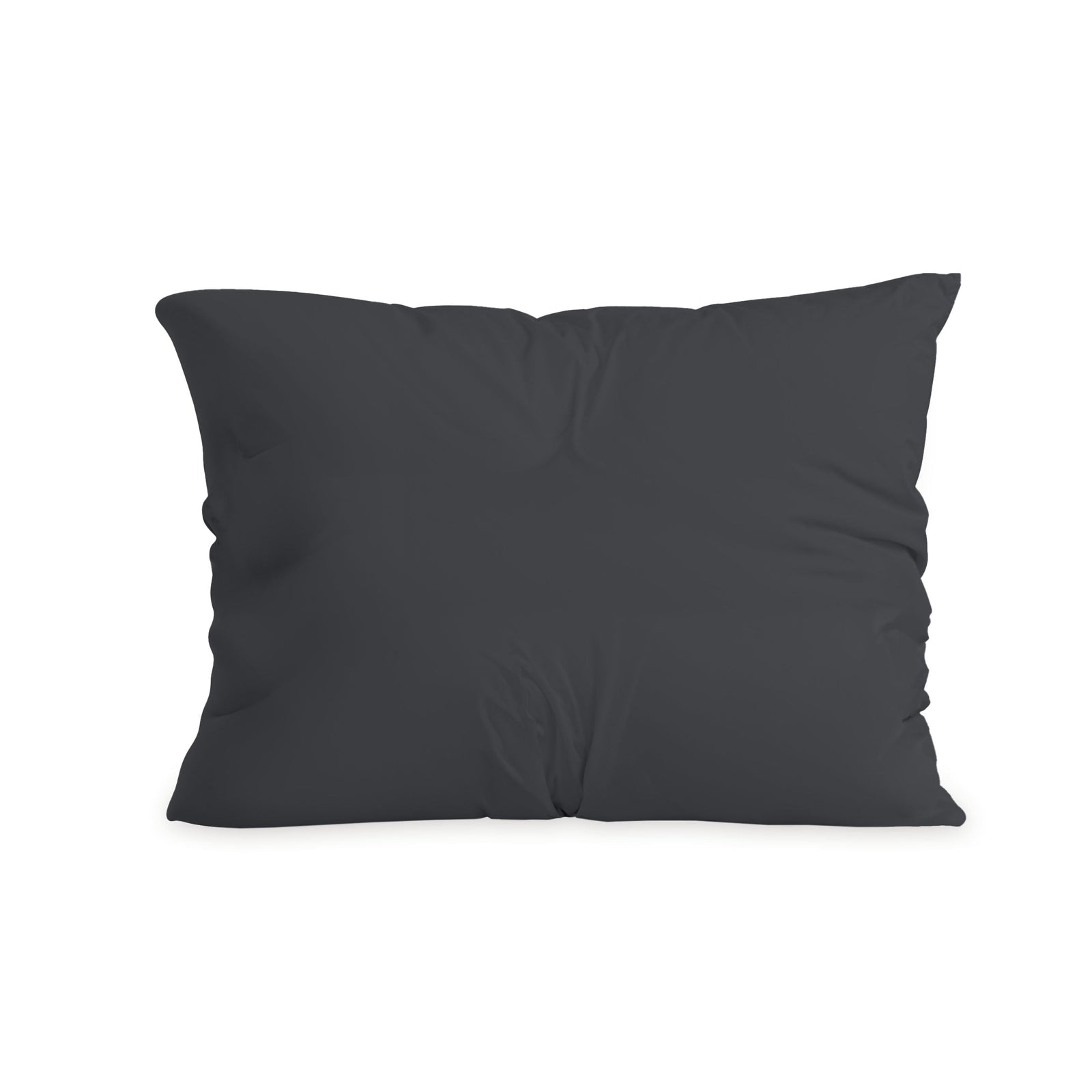 Zelesta Comfort Duo Pillowcase - Soft Black in Soft Black, folded on a white background, main product photo