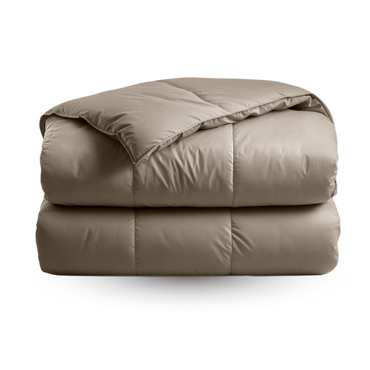 Zelesta Deluxe Uni Satin Cotton Duvet - Walnut Brown, main product photo