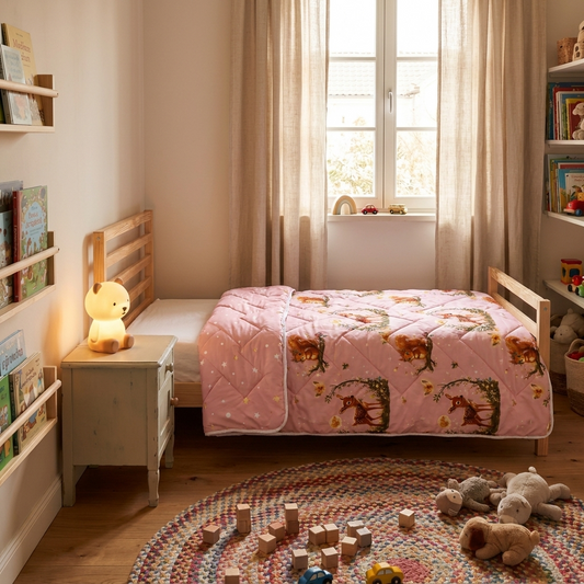 Zelesta Comfort Glow in the Dark Couette - Amis de la forêt