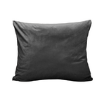 Zelesta Special Velvet Pillowcase Set Of 2 - Anthracite folded on a white background