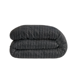 Zelesta Deluxe Hotel Stripe Satin Cotton Couette - Anthracite