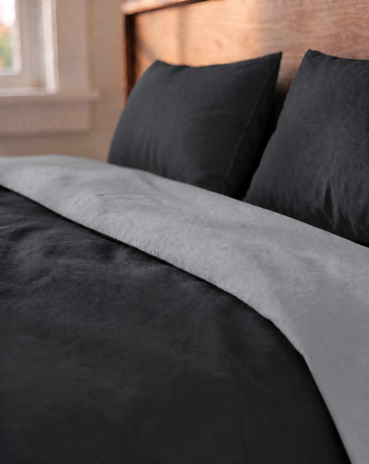 Zelesta Comfort Duo Seamless Duvet - Grey & Anthracite