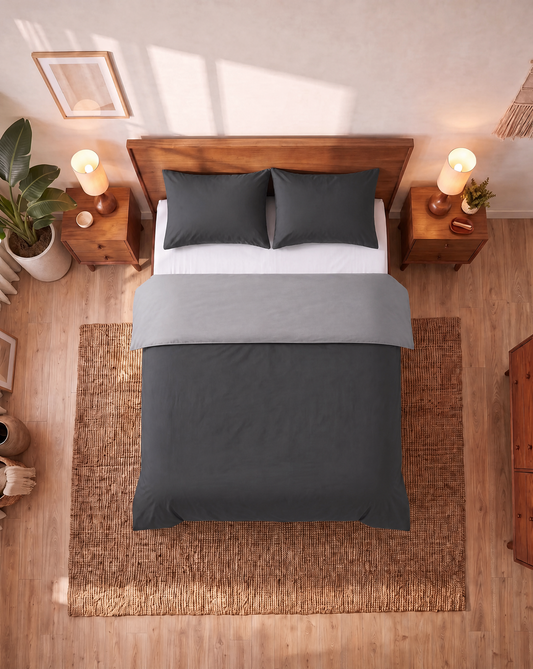 Couette Zelesta Comfort Duo Sans Coutures - Gris & Anthracite