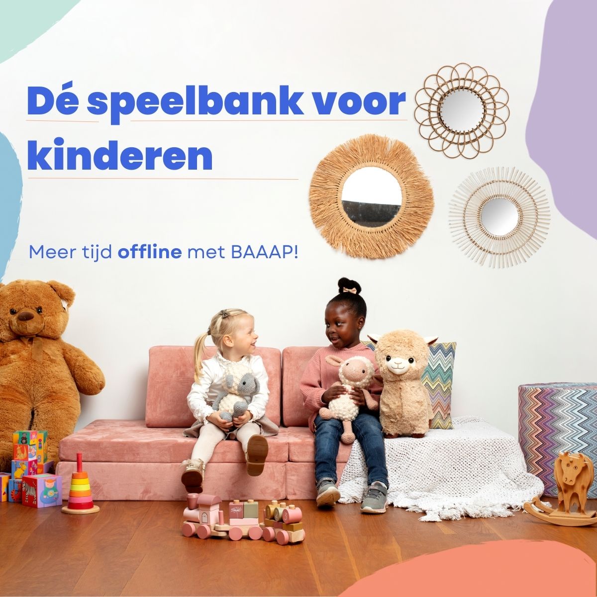 Zelesta Baaap - The Beloved Play Couch - Pink Serenade image