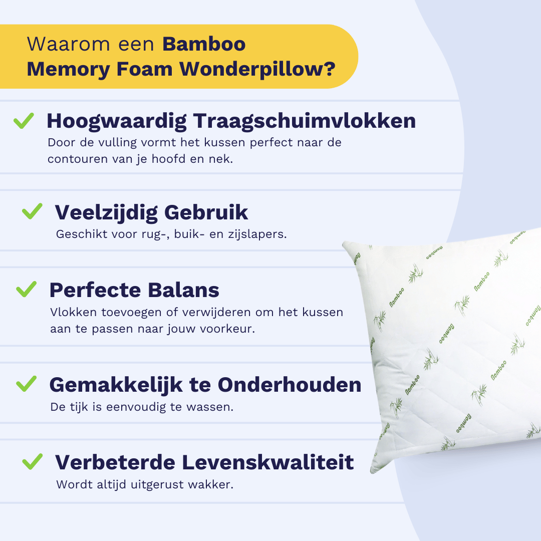 Zelesta Bamboo Pillow 80X80Cm image