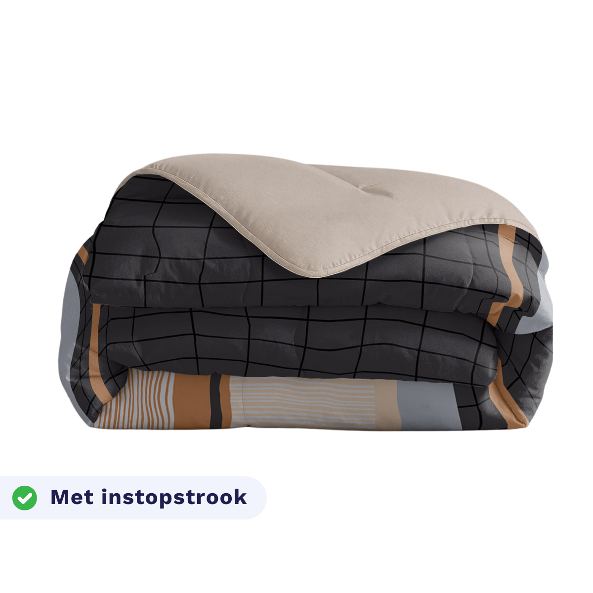 Zelesta Comfort Design Duvet - Blue Stripes, product shot showing the classic blue and white stripe pattern