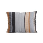 Zelesta Comfort Design Taies d'oreiller Lot de 2 - Rayures bleues