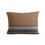 Zelesta Comfort Design Pillowcases Set Of 2 - Brown Stripes