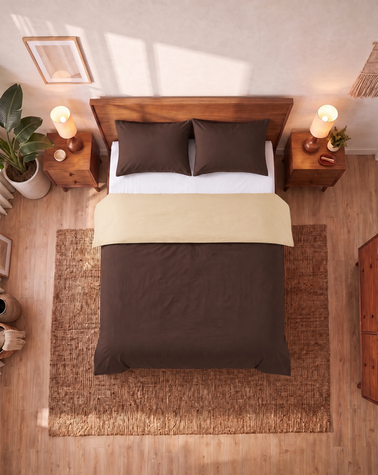 Couette Zelesta Comfort Duo Sans Coutures - Taupe & Marron