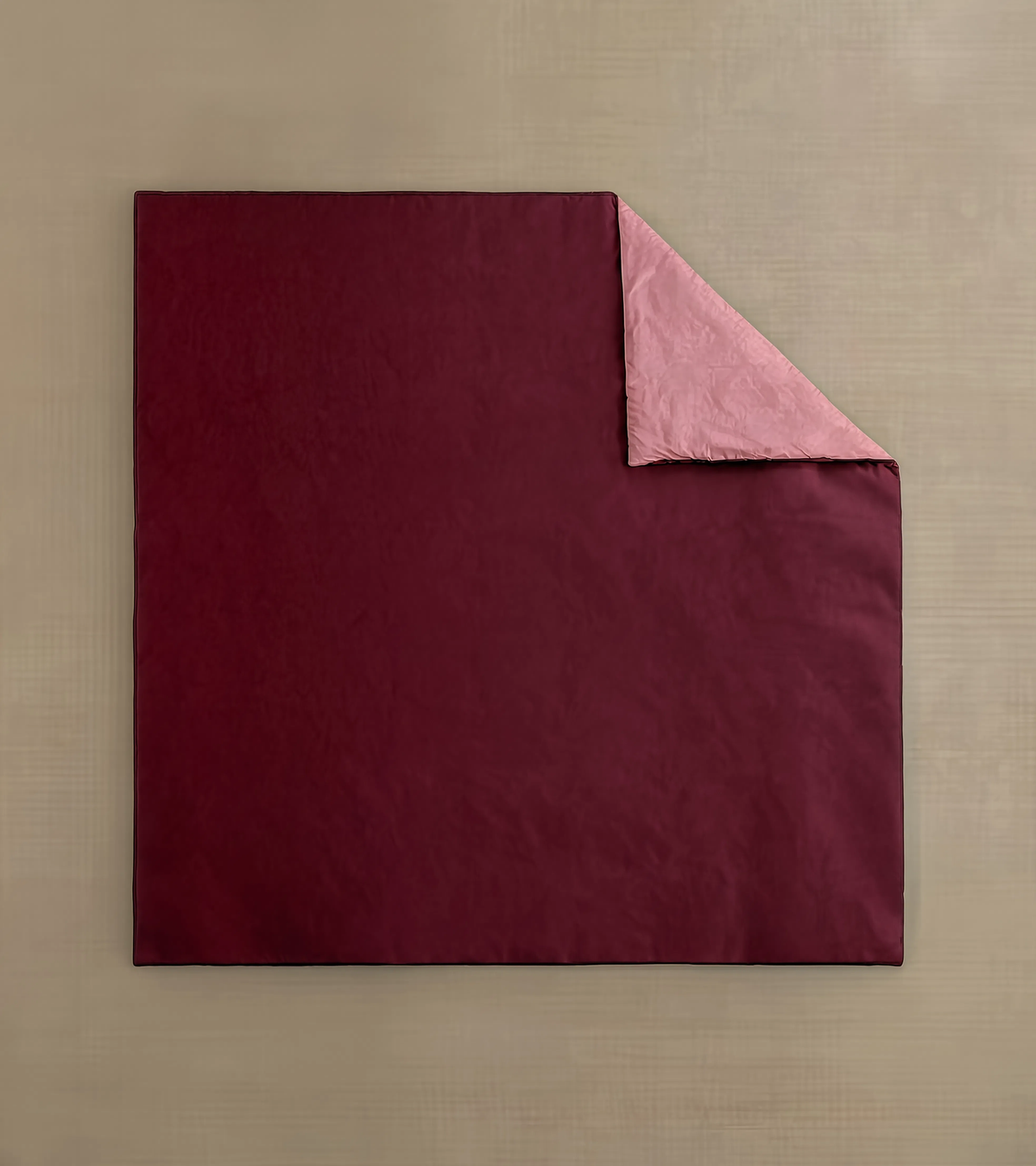 Zelesta Comfort Duo Seamless Duvet - Old Pink & Burgundy Red