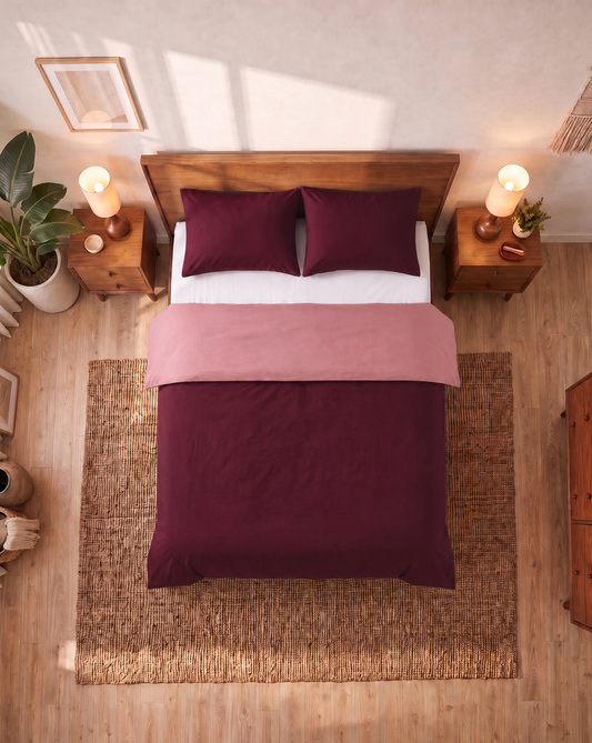 Zelesta Comfort Duo Seamless Pillowcase Set Of 2 - Red