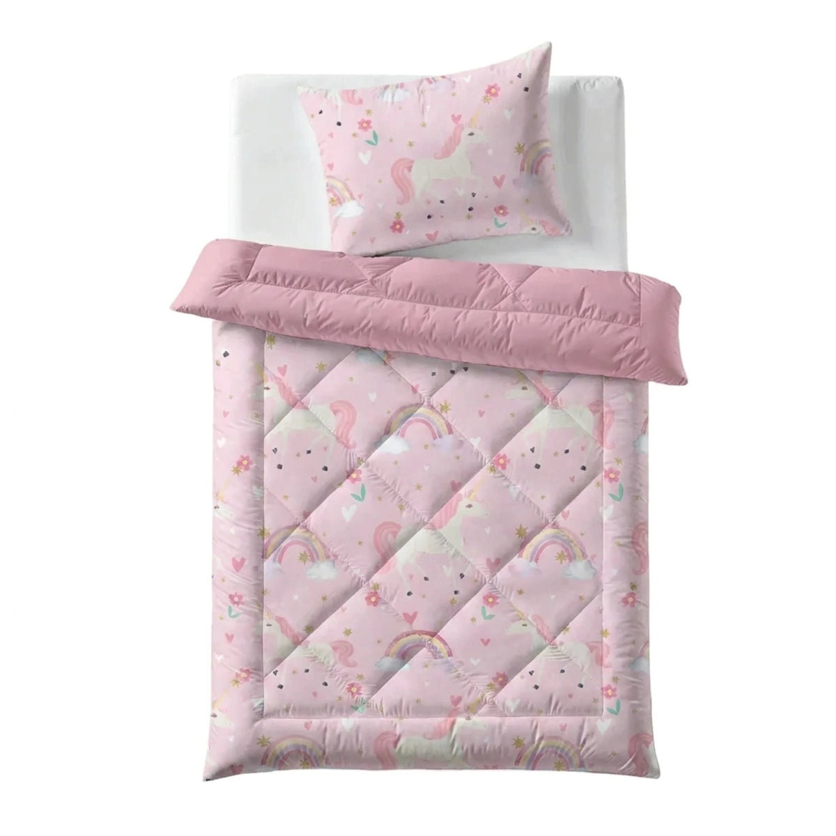Zelesta Comfort Kids Couette - Licorne arc-en-ciel