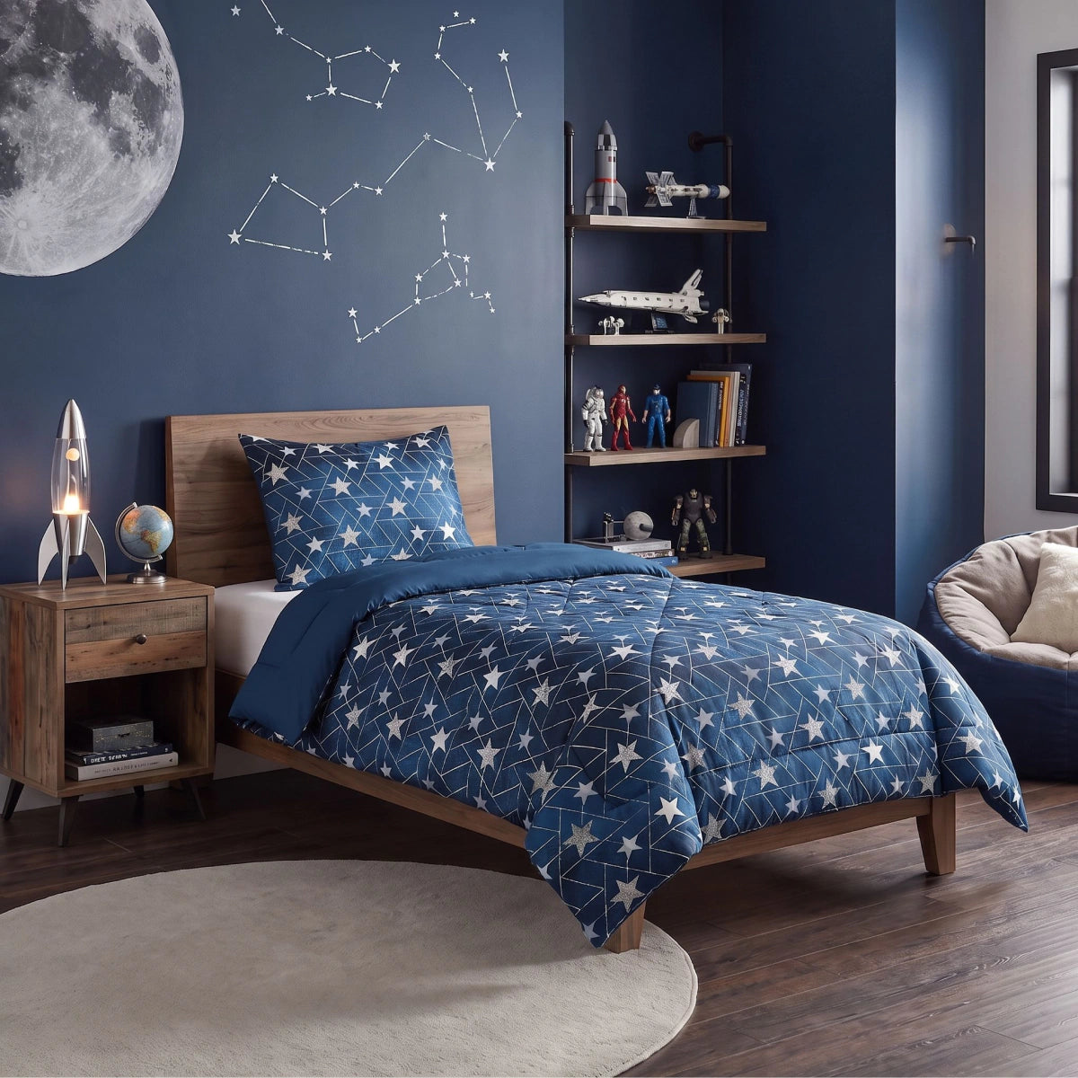 Zelesta Comfort Kids Couette - Étoiles argentées
