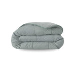 Zelesta Comfort Structure Summer Duvet in Green, neatly folded on a white background