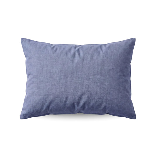 Zelesta Comfort Structure Pillowcase Set of 2 - Denim in Denim, front product view on a white background