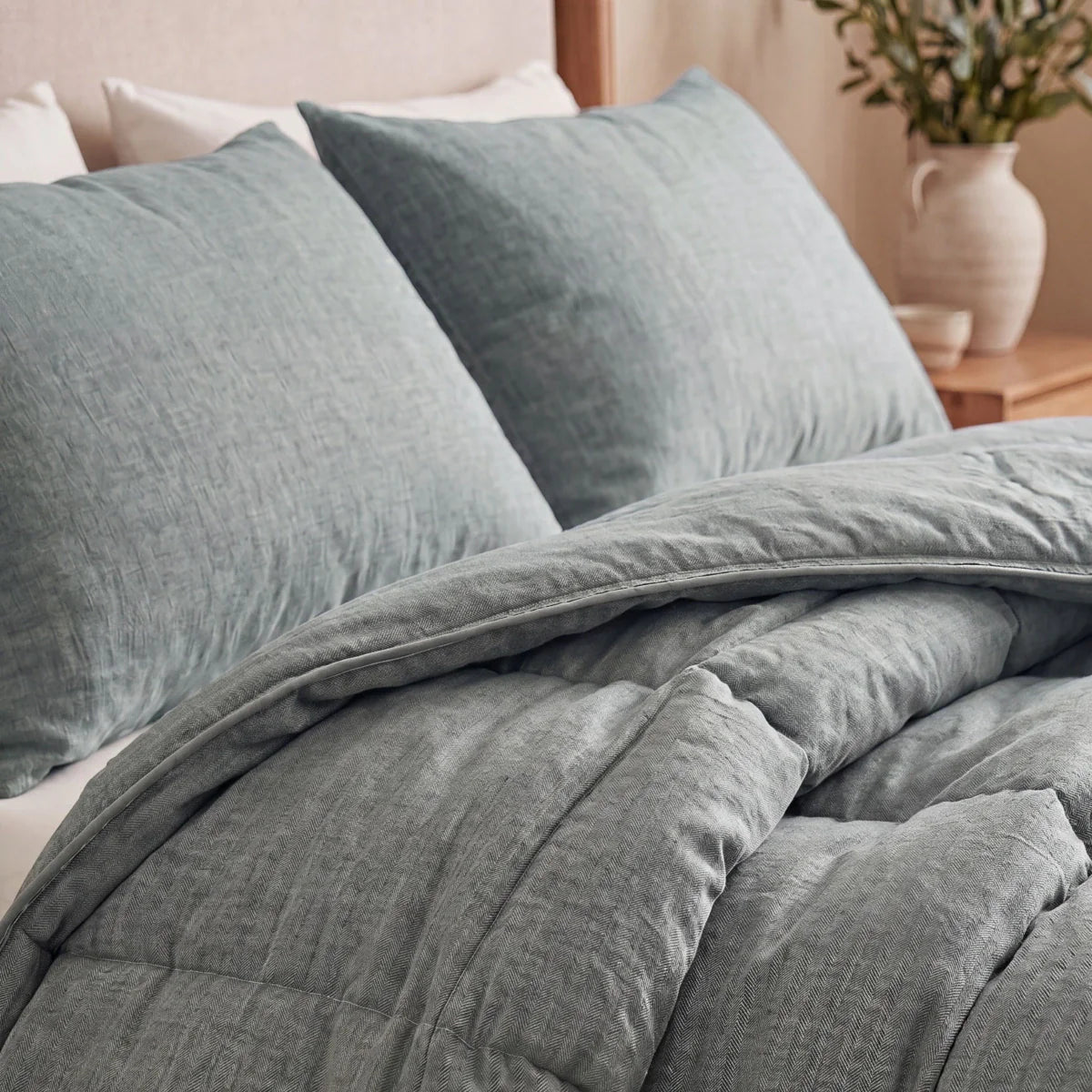 Zelesta Comfort Structuur Kussensloop Set van 2 - Groen