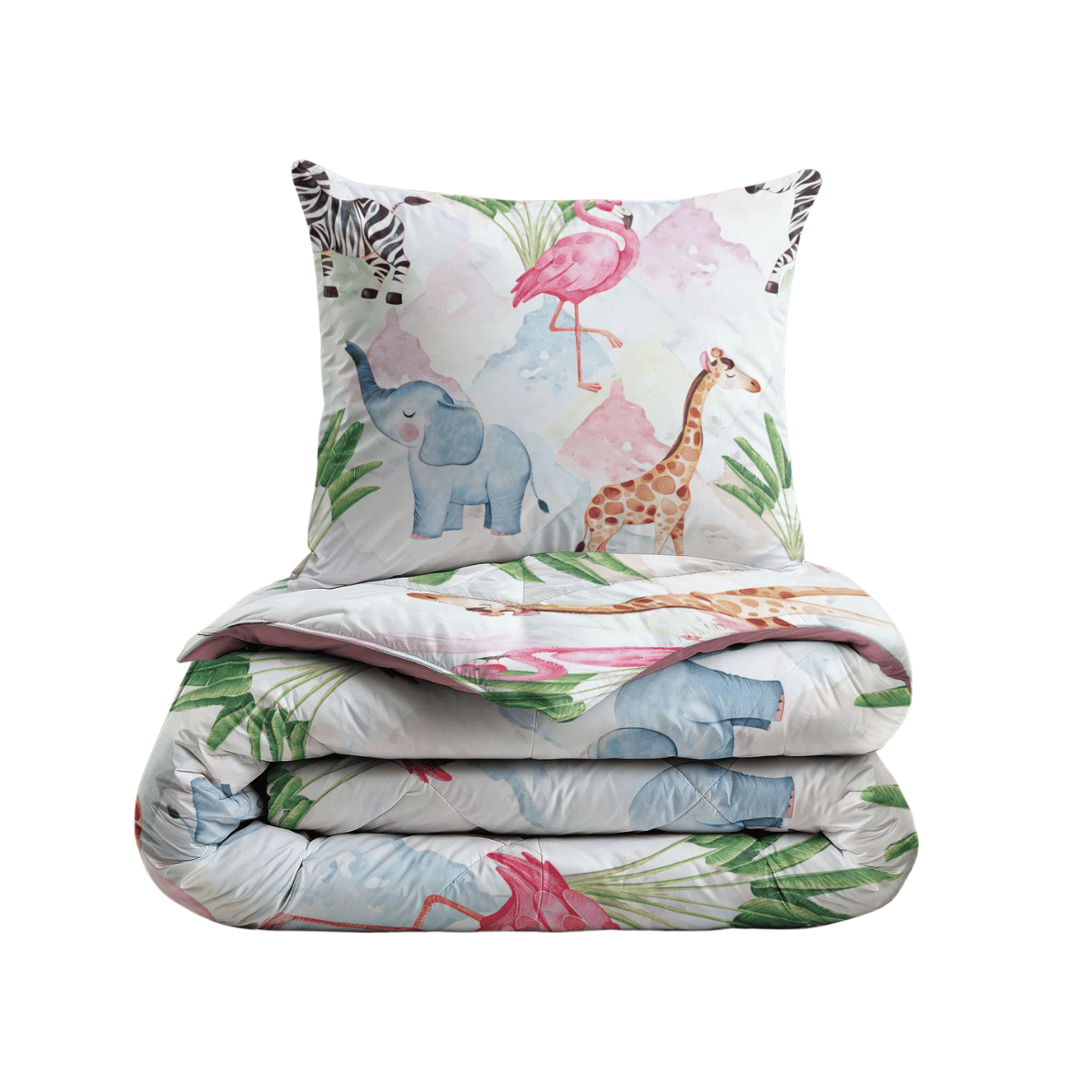 Zelesta Comfort Kids Dekbed - Kleurrijke Dieren