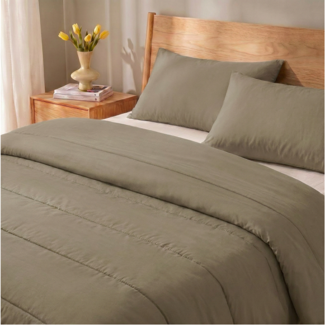 Zelesta Comfort Uni Summer Duvet in Natural Taupe