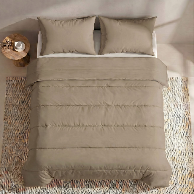 Zelesta Comfort Uni Couette Été - Taupe naturel