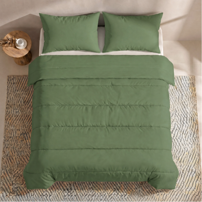 Zelesta Comfort Uni Couette Été - Vert sauge