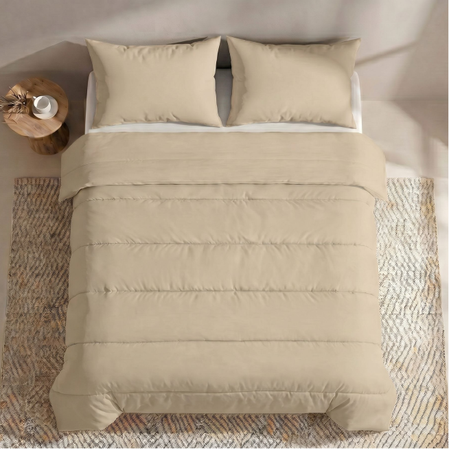 Zelesta Comfort Uni Couette Été - Sable chaud