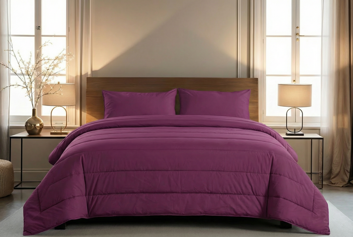 Zelesta Comfort Uni Couette 4 Saisons - Bordeaux