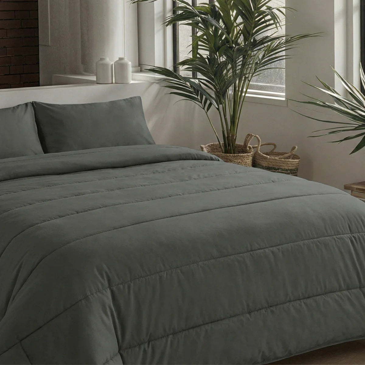 Zelesta Comfort Uni Zomerdekbed - Antraciet