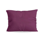Zelesta Comfort Uni Pillowcases Set Of 2 - Bordeaux in Bordeaux, laid flat on a white background