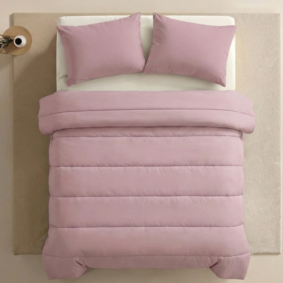 Zelesta Comfort Uni Couette - Rose poussiéreux