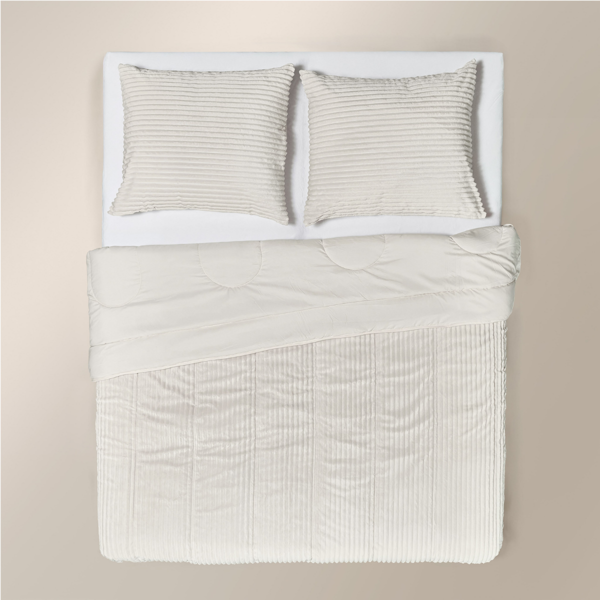 Zelesta Special Teddy Groove Duvet - Off-White