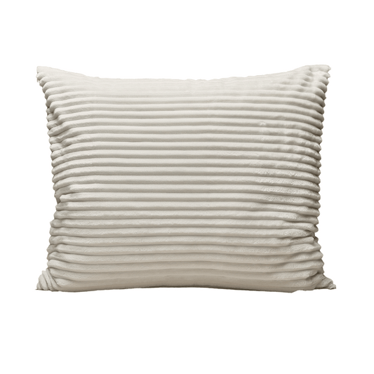 Zelesta Special Teddy Groove Pillowcase Set Of 2 - Off-White folded on a white background