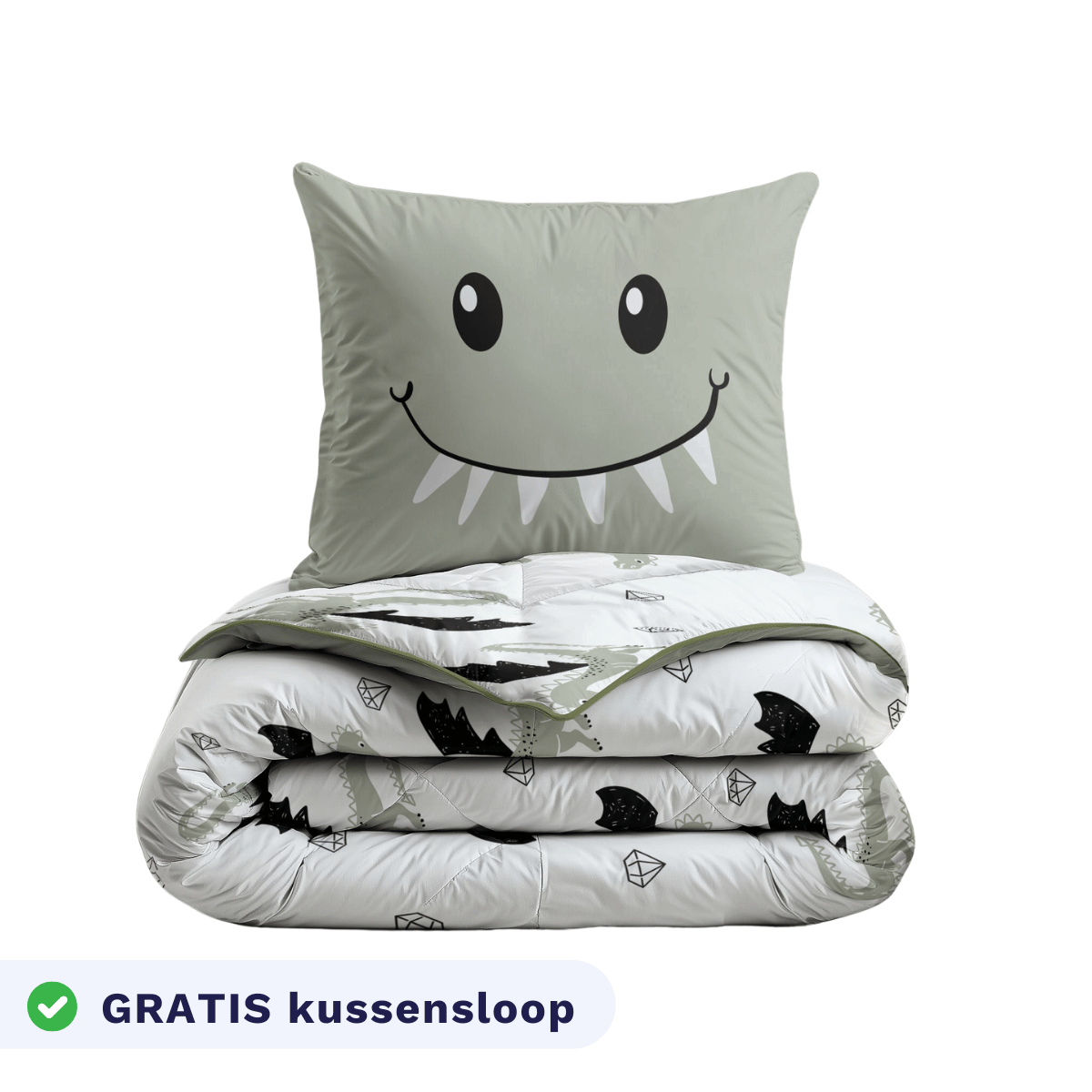 Zelesta Comfort Kids Duvet - Smiling Dragon, lifestyle photo in a children's bedroom