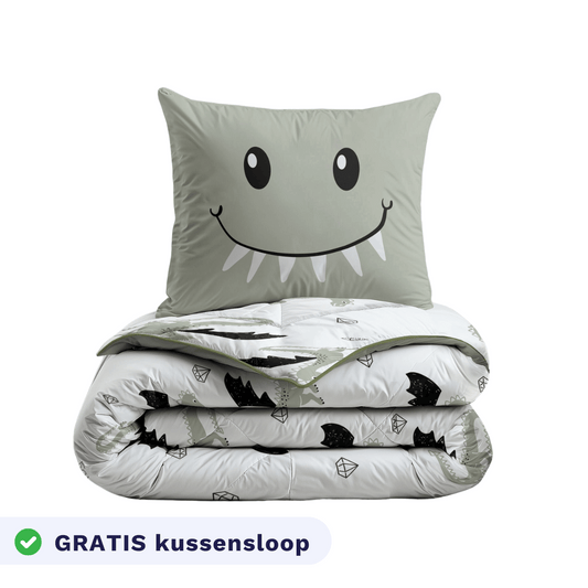 Zelesta Comfort Kids Duvet - Smiling Dragon, lifestyle photo in a children's bedroom