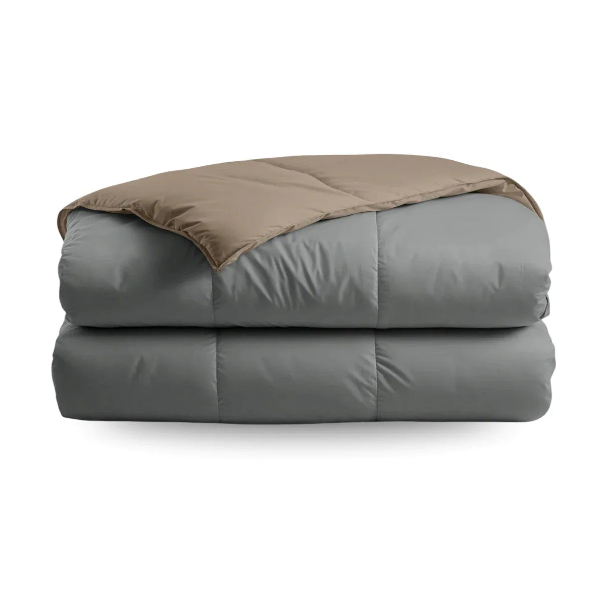 Zelesta Deluxe Duo Percale Katoenen Zomerdekbed - Antraciet & Taupe