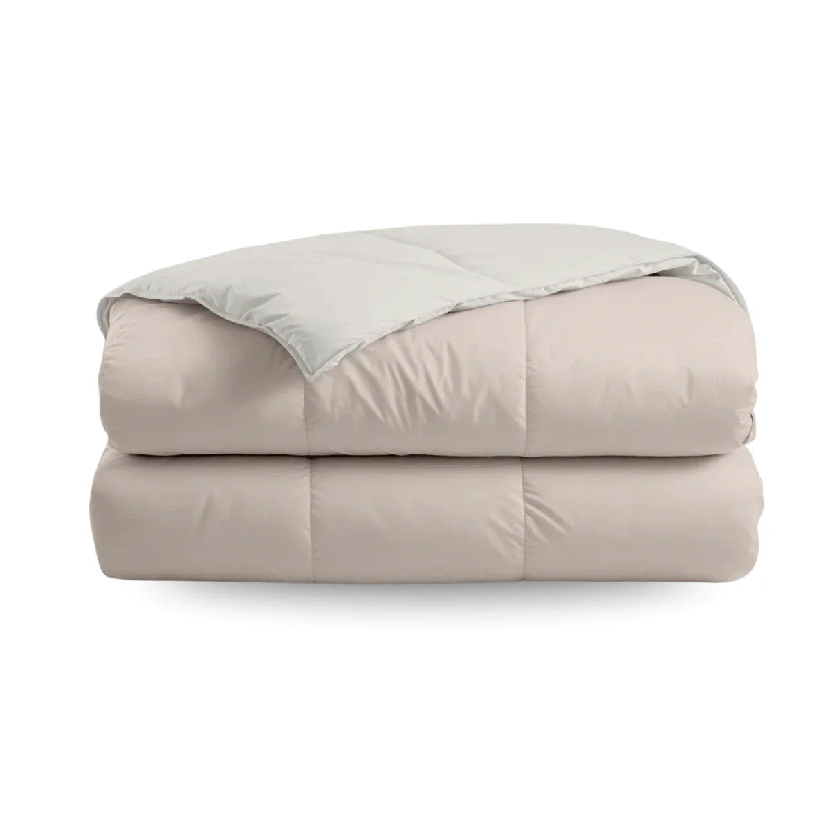 Zelesta Deluxe Duo Percale Cotton Summer Duvet - Silk & Cream