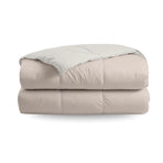 Zelesta Deluxe Duo Percale Cotton Summer Duvet - Silk & Cream