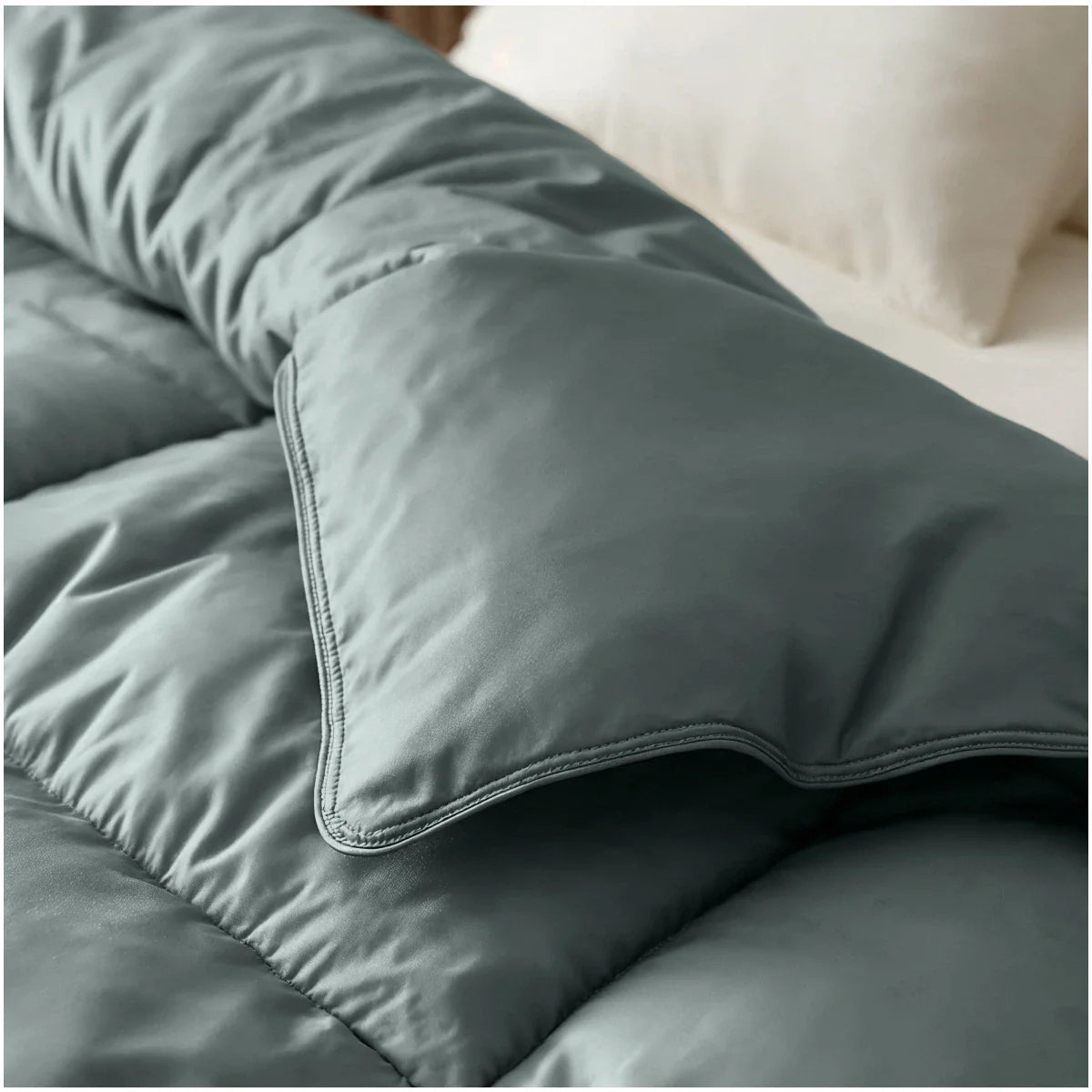 Zelesta Deluxe Uni Satijn Katoenen Zomerdekbed - Groen