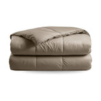 Zelesta Deluxe Uni Satin Cotton Summer Duvet - Walnut Brown