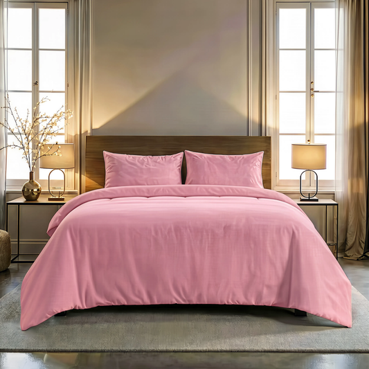 Couette Zelesta Comfort Uni Sans Coutures - Rose Poudré