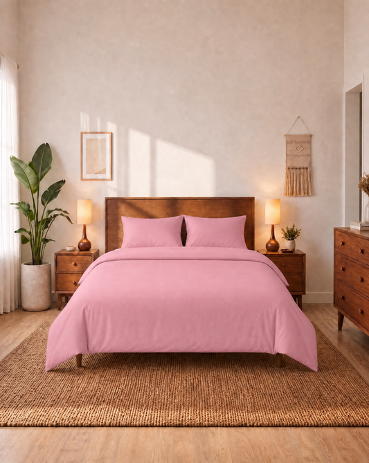 Couette Zelesta Comfort Uni Sans Coutures - Rose Poudré