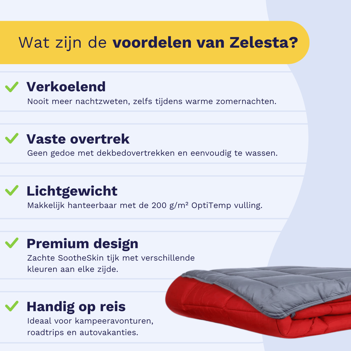 Zelesta Everyday Uni Summer Duvet in Anthracite & Red, neatly folded on a white background showing the soft anthracite & red microfiber fabric