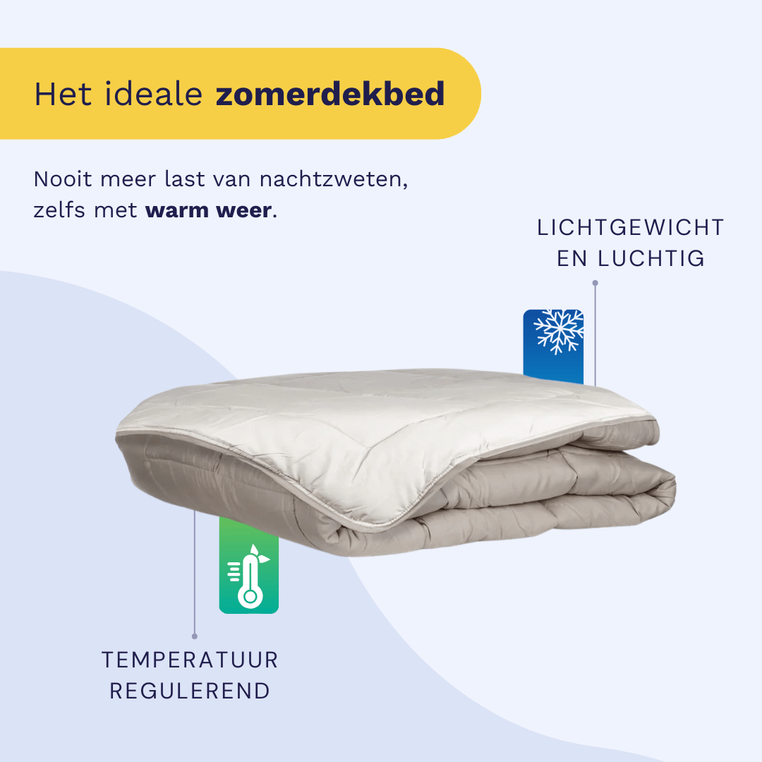 Zelesta Everyday Uni Summer Duvet in Taupe & Linen, neatly folded on a white background showing the soft taupe & linen microfiber fabric