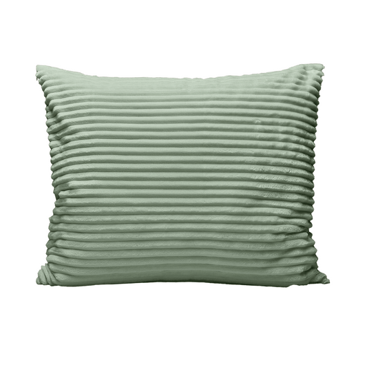 Zelesta Special Teddy Groove Pillowcase Set Of 2 - Green folded on a white background