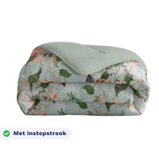 Zelesta Comfort Design Duvet - Happy Flower, product shot showing the cheerful flower print in warm and bright colours
