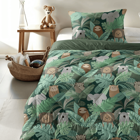 Zelesta Comfort Kids Duvet - Jungle Fantasy, lifestyle photo in a children's bedroom