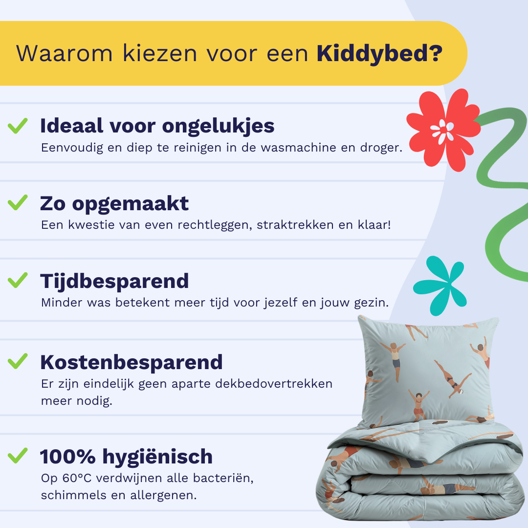 Zelesta Pure Kids Swimmers Cotton Duvet and matching pillowcase, product view